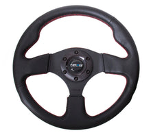 Load image into Gallery viewer, NRG Reinforced Steering Wheel (320mm) Leather w/Red Stitch - RST-012R-RS
