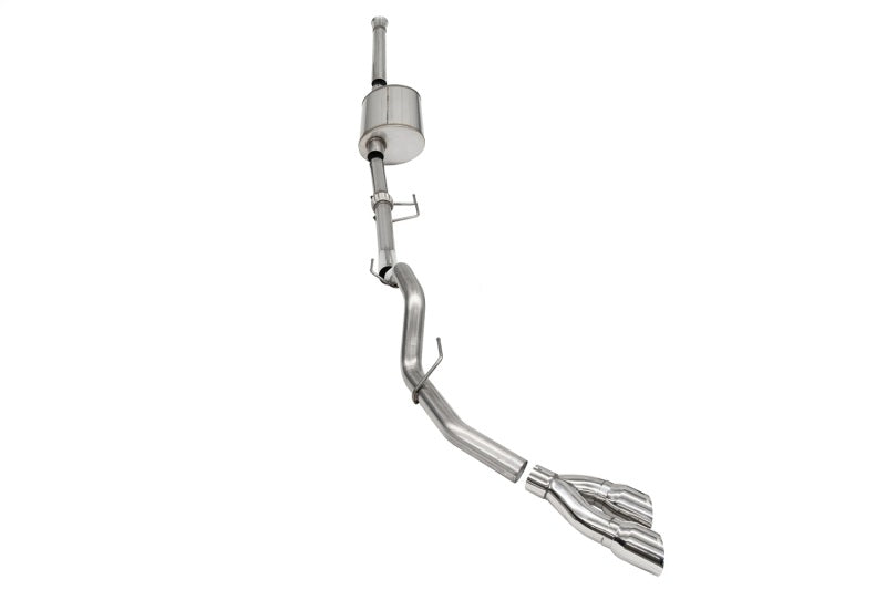 Corsa 2021-2025 Ford F-150 SuperCrew/6.5in Bed 3.5L V6 Sport Cat-Back Single Side Exit-Polished - 21169