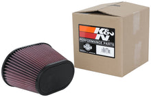 Load image into Gallery viewer, K&amp;N Universal Clamp-On Air Filter 3.5in Flg ID x 8.5x5.25in B OD x 6.25x4in T OD x 5.5in H - RU-5040