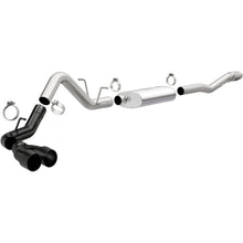 Load image into Gallery viewer, MagnaFlow CatBack 14-18 GMC Sierra 1500 V8-6.2L Polished Stainless Exhaust w/ Black Coated Tips - 19378