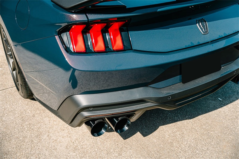 Corsa 24-25 Ford Mustang Dark Horse 5.0L 3in Dual Rear Cat-Back w/Twin 4.5in Black PVD Straight Tips - 21266BLK