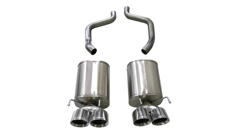 Corsa 2005-2007 Chevrolet Corvette (C6) 6.0L/6.2L Polished Sport Axle-Back Exhaust w/4.5in Tips - 21009