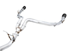 Load image into Gallery viewer, AWE Tuning 19-21 RAM 1500 5.7L (w/Cutouts) 0FG Dual Rear Exit Cat-Back Exhaust - Diamond Black Tips - 3015-33006
