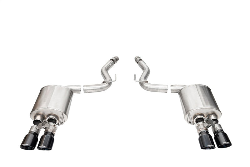 Corsa 2024+ Ford Mustang V8 5.0L 3in Axle-Back Exhaust System w/ Twin 4in Black Pro-Series Tips - 21261BLK