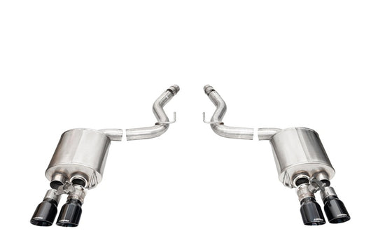 Corsa 2024+ Ford Mustang V8 5.0L 3in Axle-Back Exhaust System w/ Twin 4in Black Pro-Series Tips - 21261BLK