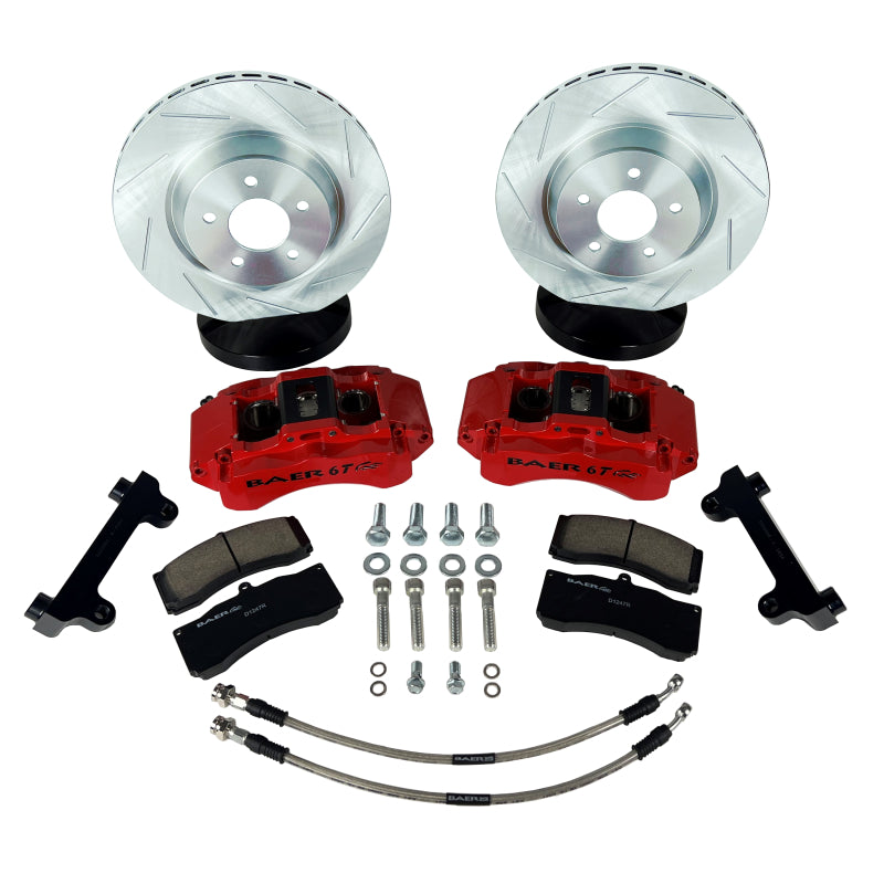 Baer Brakes 20-25 Jeep Gladiator 13.5in 6T Front SZ Brake Kit - Monster Green - 4401011MG-2