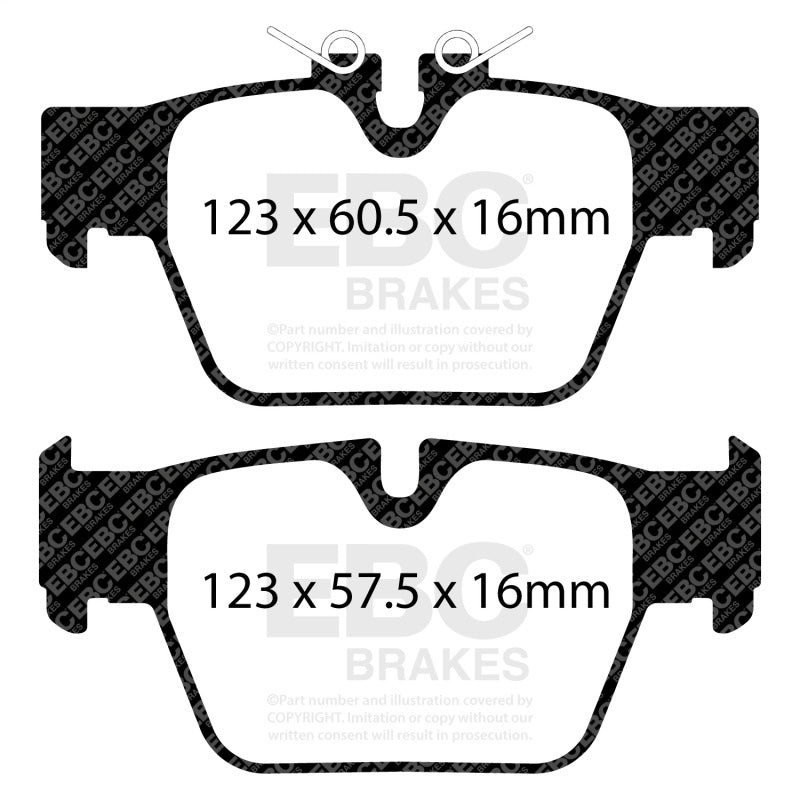 EBC 2018+ BMW X2 Yellowstuff Rear Brake Pads - DP42394R