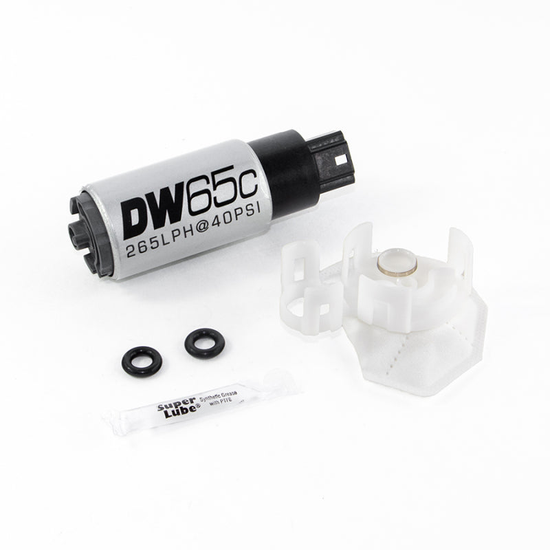 DeatschWerks 265 LPH Compact In-Tank Fuel Pump w/ Set Up Kit 08-15 Mitsu EVO X, 06-13 MazdaSpeed 3/6 - 9-651-1026