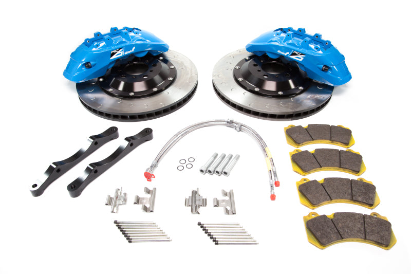 Alcon 2009+ Nissan GT-R R35 412x36mm Rotor 6 Piston Caliper RC6 Front Axle Kit - Sky Blue - ALABKF7059ZG05