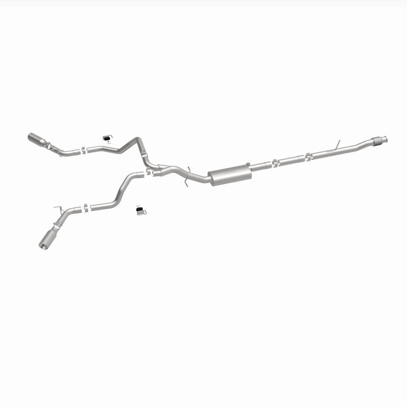 MagnaFlow 2019 Chevy Silverado 1500 V8 5.3L Street Series Dual Split Exit Exhaust w/ Polished Tips - 19473