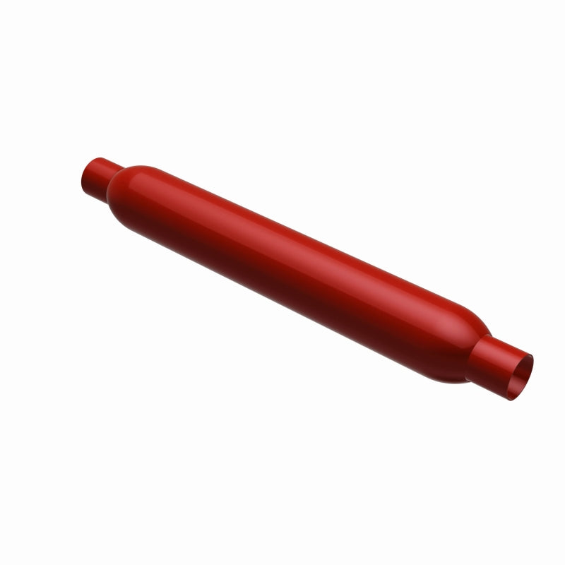 MagnaFlow Muffler Red Pack Series Glasspack 4in Rd 18in Body Length 3in/3in Inlet/Outlet - 13129