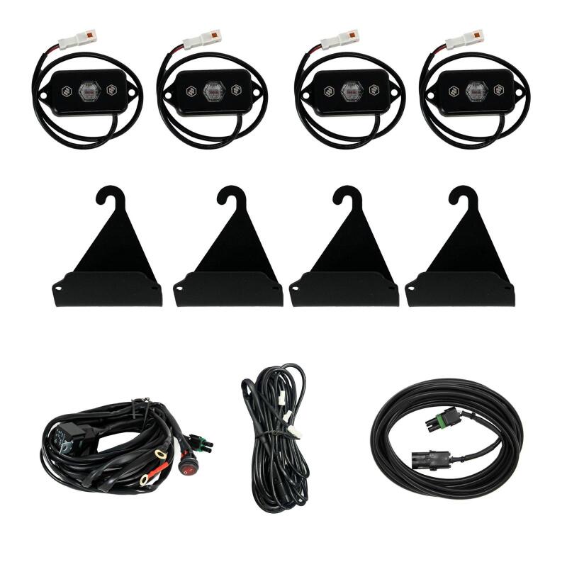 Baja Designs 05-24 Toyota Tacoma / 07-24 Toyota Tundra Bed Rail Cargo Light Kit - Red - 398062