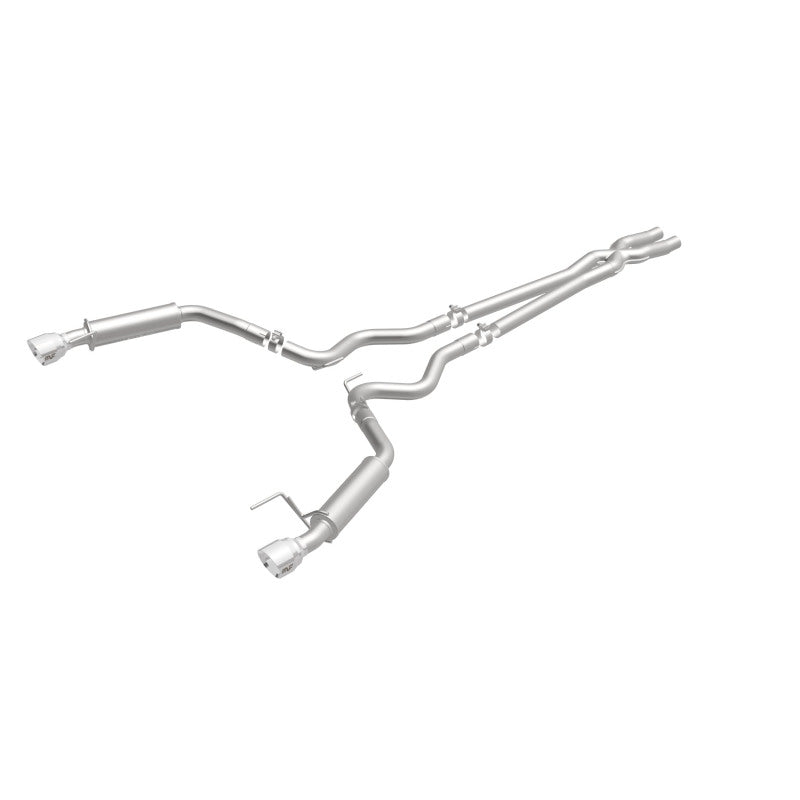 MagnaFlow Cat Back, SS, 2.5in, Competition, Dual Split Polished 4.5in Tips 2015 Ford Mustang V6 3.7L - 19099