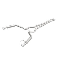 Load image into Gallery viewer, MagnaFlow Cat Back, SS, 2.5in, Competition, Dual Split Polished 4.5in Tips 2015 Ford Mustang V6 3.7L - 19099