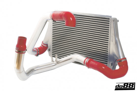 do88 03-11 SAAB 9-3 1.8T/2.0T (B207) BigPack Intercooler Kit w/Red Hoses - BIG-120-R