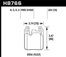 Load image into Gallery viewer, Hawk BMW M4 DTC-70 Race Rear Brake Pads - HB766U.624