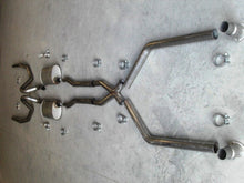 Load image into Gallery viewer, Stainless Works Chevy Chevelle Small/Big Block 1966-67 Exhaust 2 1/2in for Headers with X-Pipe - CV6667X