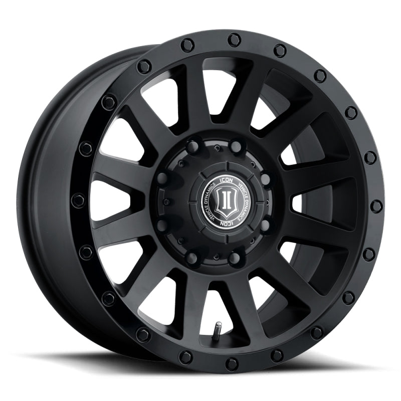 ICON Compression HD 18x9 / 8x180 / 12 mm / 5.5in BS Double Black Wheel - 2018908955DB