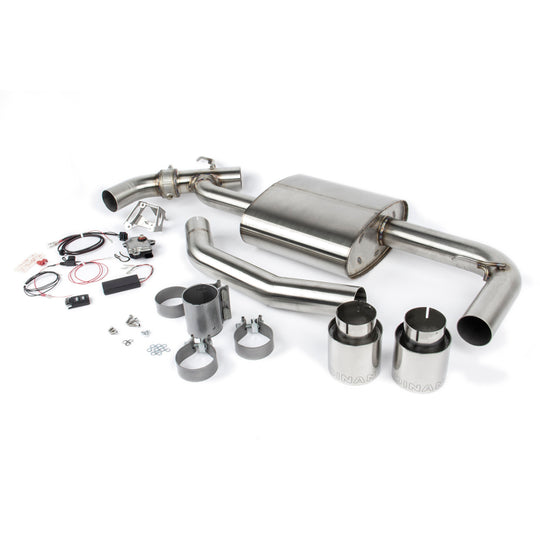 Dinan 17-24 Mini Cooper Clubman/Countryman S (F54/F60) Valved Axleback Exhaust - Polished Tips - D660-0083