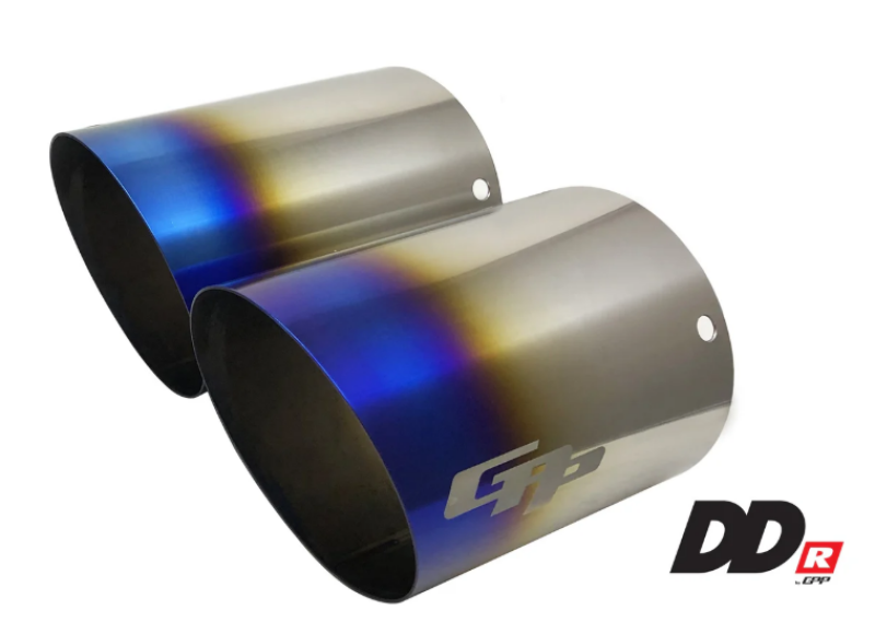 GReddy DD-R Burnt Titanium Tips L=150mm (Pair) - 11002601