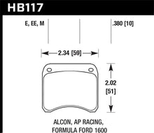 Load image into Gallery viewer, Hawk AP Racing CP3696 Black Race Brake Pads - HB117M.380