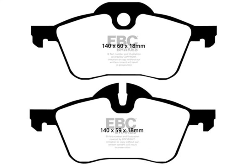 EBC 02-03 Mini Hardtop 1.6 Redstuff Front Brake Pads - DP31388C