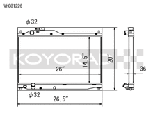 Load image into Gallery viewer, Koyo 00-09 Honda S2000 2.0/2.2L (MT) Radiator - VH081226