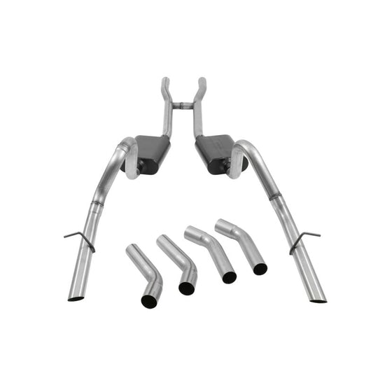 Flowmaster 64-66 Mustang V8 American Thunder SS Crossmember-Back Exhaust System - 817273