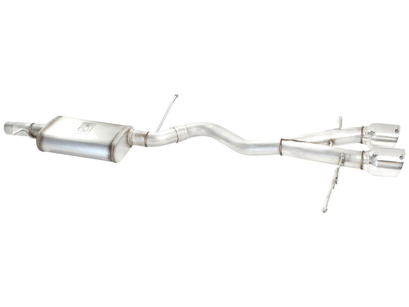 aFe MACHForce XP 2-1/2in SS-304 Cat-Back Exhausts w/ Polished Dual Tips 2008 VW Golf R32 V6-3.2L MKV - 49-36408-P