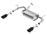 Borla 12-14 Jeep Wrangler JK 2/4Dr Rr Section ATAK Single Square Rlld Angle-Cut Black Chrome Exhaust - 11860BC