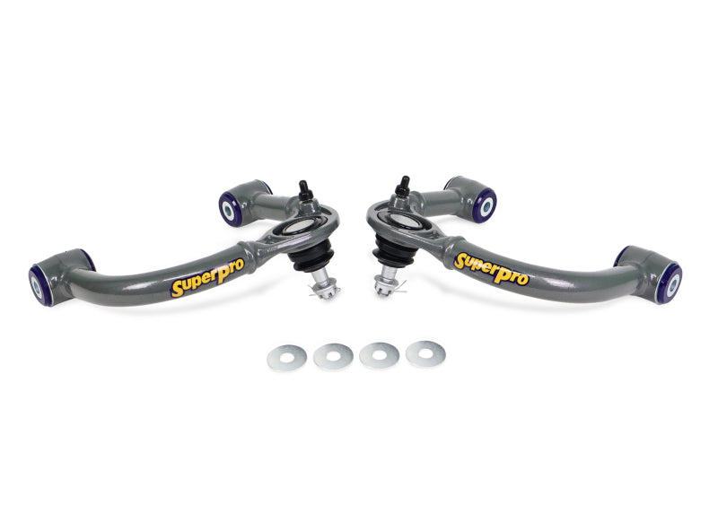 SuperPro 03-09 Lexus GX470 / Toyota 4Runner Sport 4WD Front Upper Fixed Offset Control Arm Set - TRC6480E