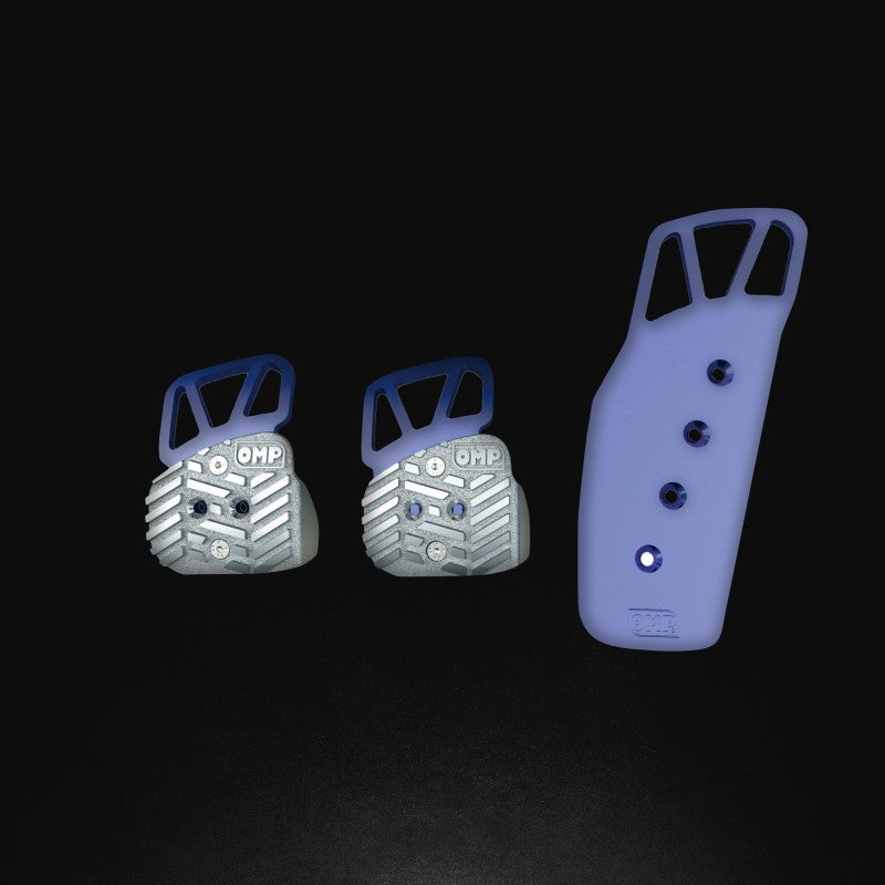 OMP Anodized Aluminum Pedals - Blue (Set of 3) - OA0-1069-041