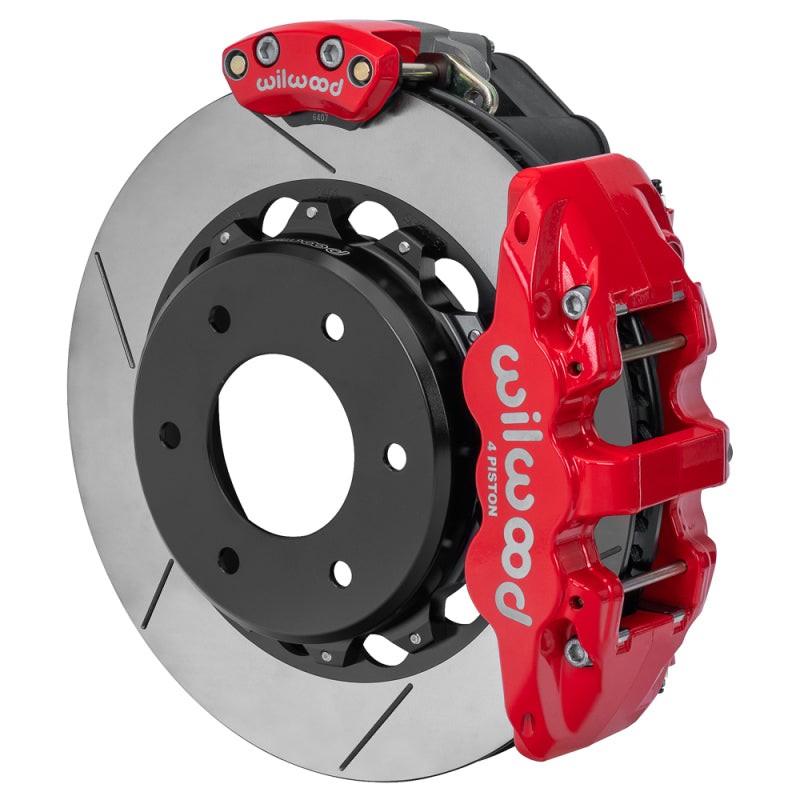 Wilwood kit rear EPB AERO4 C10/K10 1963-87/K5 blazer 1969-91 6 lug 2.46 14.00 GT red - 140-18163-R