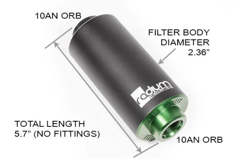 Radium Engineering Fuel Filter Kit w/ 100 Micron Stainless Filter - 20-0220-04