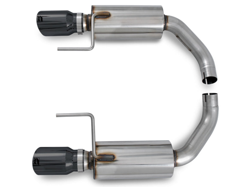 AWE Tuning S550 Mustang EcoBoost Axle-Back Exhaust - Touring Edition (Diamond Black Tips) - 3015-33086