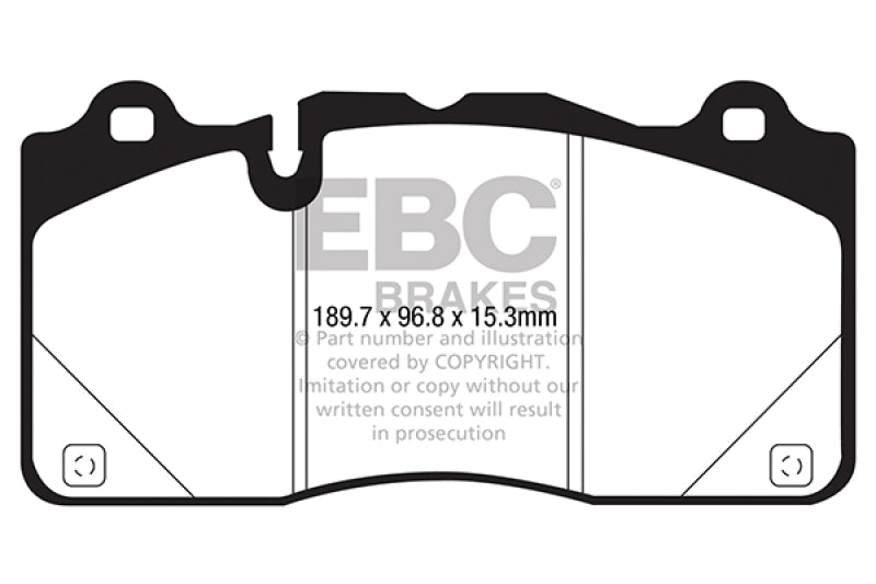 EBC 2016+ Cadillac CTS-V 6.2L Supercharged Yellowstuff Front Brake Pads - DP43050R