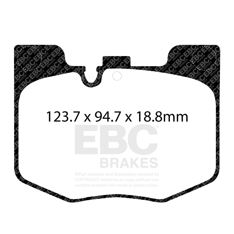 EBC Racing 2020+ Toyota GR Supra 2.0 Turbo / 2019 BMW 330 G20 2.0 Turbo RP-1 Race Front Brake Pads - DP82302RP1