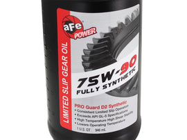aFe Power Rear Diff Cover Black w/Machined Fins 17-19 Ford 6.7L (td) Dana M300-14 (Dually) w/ Oil - 46-70382-WL