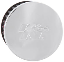 Load image into Gallery viewer, K&amp;N Rubber Base Chrome Top Push-In Crankcase Vent Filter 3in OD x 2-1/2in H. - 62-1490
