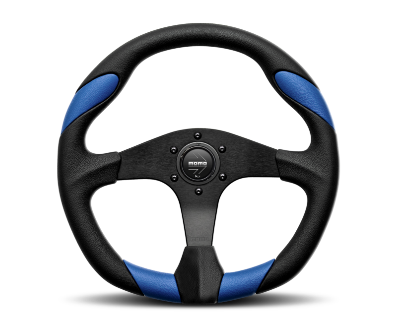 Momo Race Steering Wheel 350 mm - Black Leather/Anthracite Spokes (1st Version) - RCE35BK1B