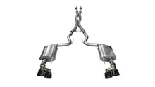 Load image into Gallery viewer, Corsa 2015-2017 Ford Mustang GT 5.0 3in Cat Back Exhaust Black Quad Tips (Sport) - 14337BLK
