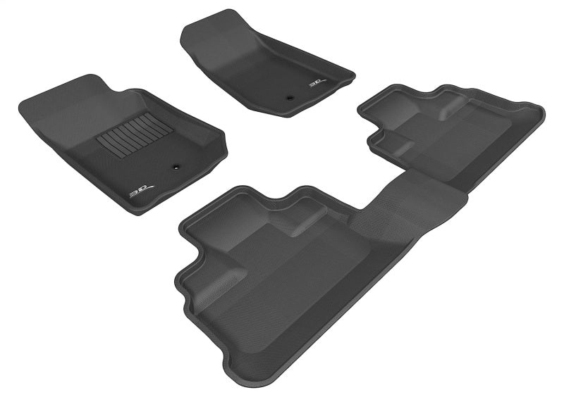 3D MAXpider 07-13 Jeep Wrangler JK UnLimited Kagu Black Full Set - L1JP00301509