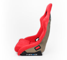 Load image into Gallery viewer, NRG FRP Bucket Seat ULTRA Edition - Large (Red Alcantara/Gold Glitter Back) - FRP-302RD-ULTRA