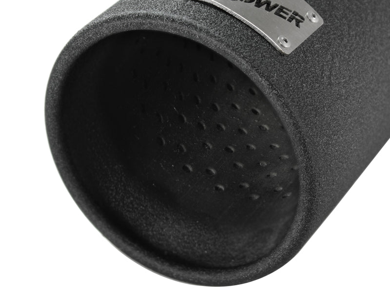 aFe MACHForce XP Exhausts Tips SS-304 EXH Tip 3in x 4Out x 12L Bolt-On (blk) - 49-92043-B