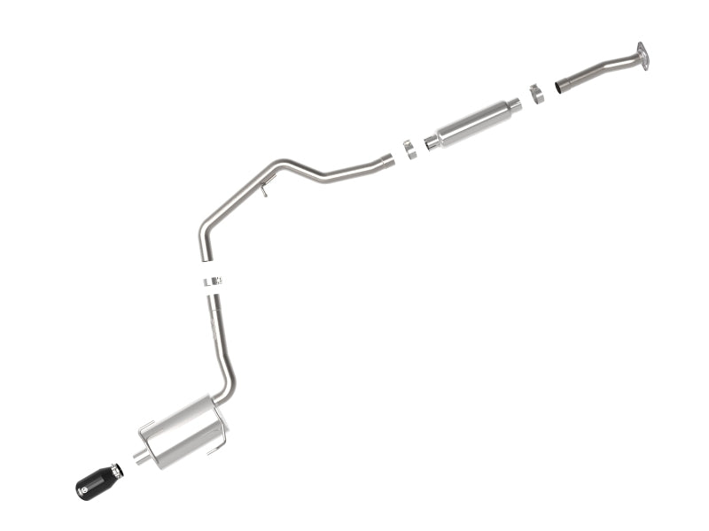 aFe POWER Takeda 12-16 Subaru Impreza 2.0L 2.5in 304SS CB Exhaust w/ Black Tips - 49-36052-B