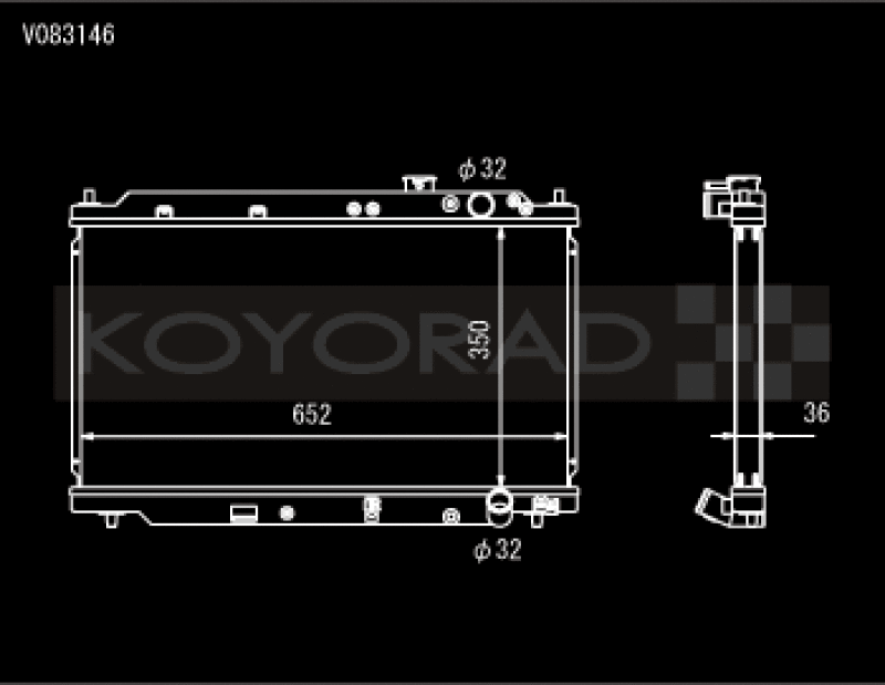 Koyo 94-01 Acura Integra (MT w/ Showa/Denso OEM) Radiator - V083146