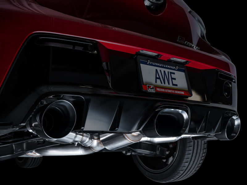 AWE Tuning 2023+ Toyota GR Corolla Touring Edition Exhaust - Diamond Black Tips - 3015-53472