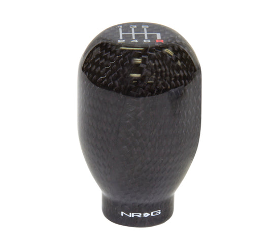 NRG Universal Shift Knob 42mm - Heavy Weight 480G / 1.1Lbs. - Black Carbon Fiber (6 Speed) - SK-100BC-1-W