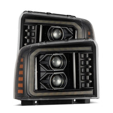 Load image into Gallery viewer, AlphaRex 05-07 Ford F250-550 PRO-Series Projector Headlights Alpha-Black - 880314