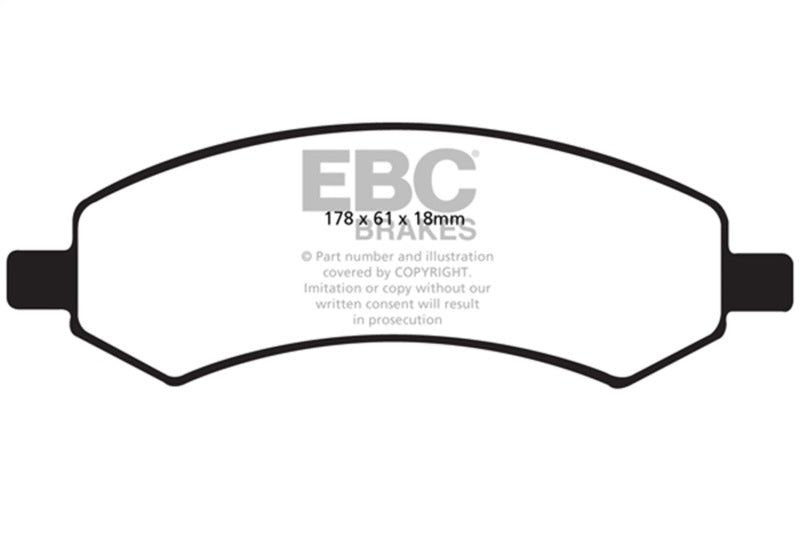 EBC 06-09 Chrysler Aspen 4.7 Extra Duty Front Brake Pads - ED91738